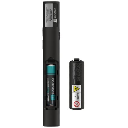 CONNECT IT CLP-2050-BK - Comando de apresentação sem fios com ponteiro laser 1xAAA
