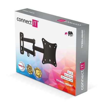 CONNECT IT CMH-2010-BK - Suporte de parede para TV 13-27” preto