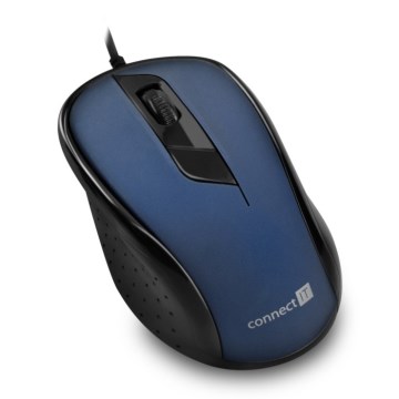 CONNECT IT CMO-1200-BL - Rato com fios 1000 DPI preto/azul