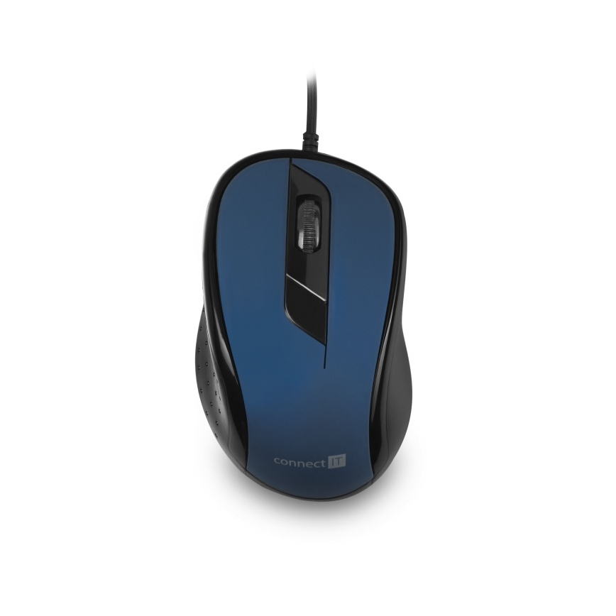 CONNECT IT CMO-1200-BL - Rato com fios 1000 DPI preto/azul
