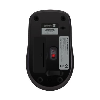CONNECT IT CMO-2230-BK - Rato silencioso sem fios MUTE 1200 DPI 1xAA preto