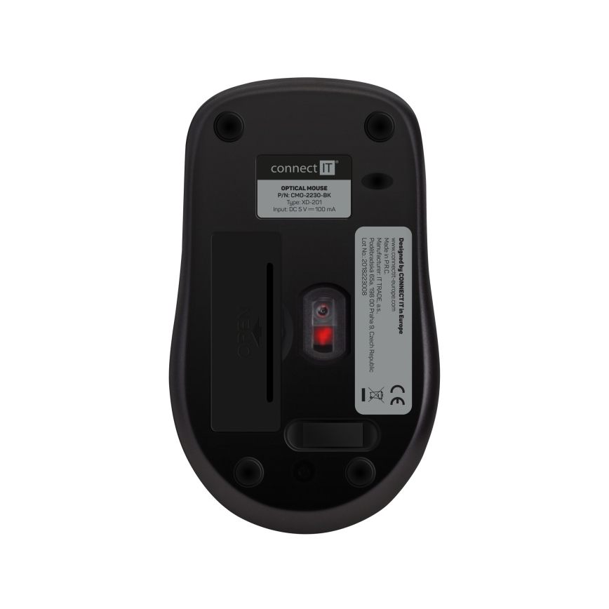 CONNECT IT CMO-2230-BK - Rato silencioso sem fios MUTE 1200 DPI 1xAA preto
