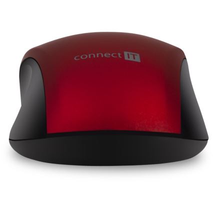 CONNECT IT CMO-2230-RD - Rato silencioso sem fios MUTE 1200 DPI 1xAA preto/vermelho