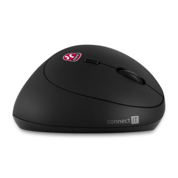 CONNECT IT CMO-2600-BK - Rato sem fios ergonómico 800/1200/1600 DPI 1xAA preto