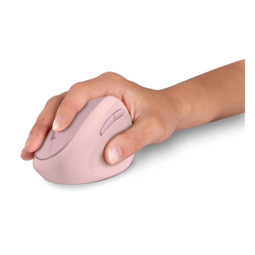 CONNECT IT CMO-2600-PK - Rato sem fios ergonómico 800/1200/1600 DPI 1x pilha AA rosa