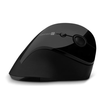 CONNECT IT CMO-2700-BK - Rato sem fios ergonómico 800/1200/1600 DPI 1xAA preto