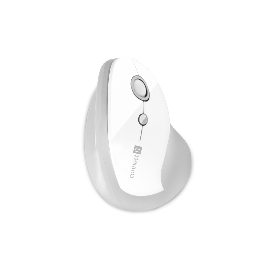 CONNECT IT CMO-2700-WH - Rato sem fios ergonómico 800/1200/1600 DPI 1xAA branco