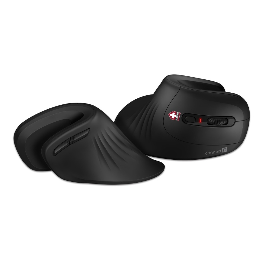 CONNECT IT CMO-2900-BK - Rato sem fios ergonómico 800/1200/1600 DPI 1xAA preto