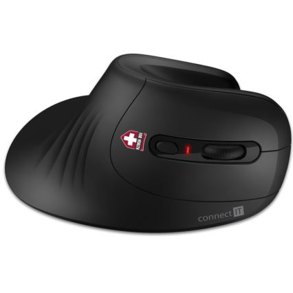 CONNECT IT CMO-2900-BK - Rato sem fios ergonómico 800/1200/1600 DPI 1xAA preto