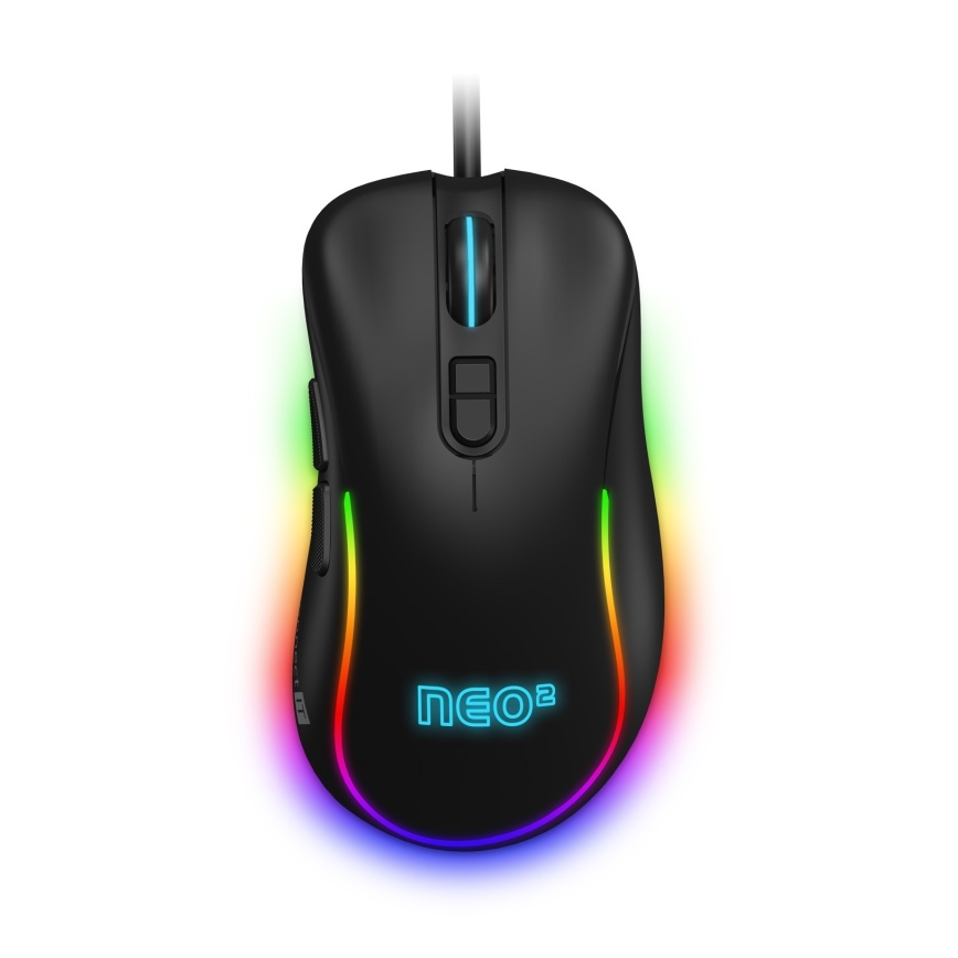 CONNECT IT CMO-3589-BK -  Rato LED RGB para jogos com fios 200-7200 DPI preto