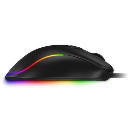 CONNECT IT CMO-3589-BK -  Rato LED RGB para jogos com fios 200-7200 DPI preto
