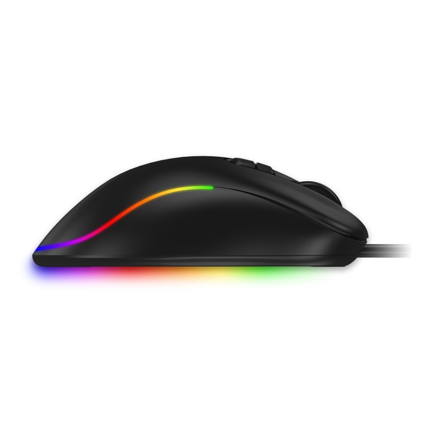CONNECT IT CMO-3589-BK -  Rato LED RGB para jogos com fios 200-7200 DPI preto