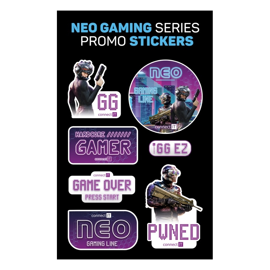 CONNECT IT CMO-3591-BK - Rato para jogos LED RGB com fios 500-7200 DPI preto