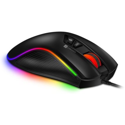 CONNECT IT CMO-3591-BK - Rato para jogos LED RGB com fios 500-7200 DPI preto