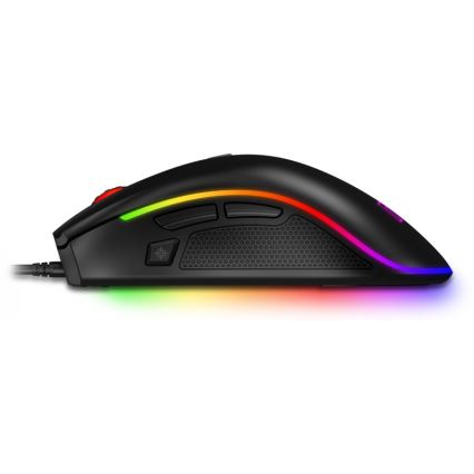 CONNECT IT CMO-3591-BK - Rato para jogos LED RGB com fios 500-7200 DPI preto