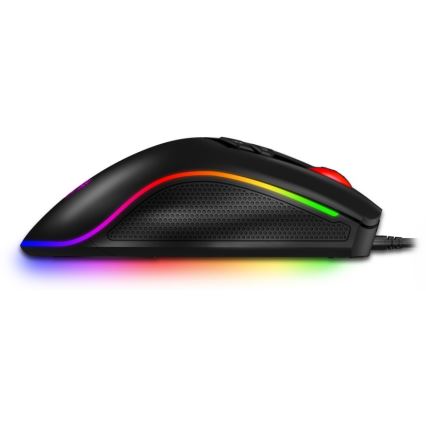 CONNECT IT CMO-3591-BK - Rato para jogos LED RGB com fios 500-7200 DPI preto