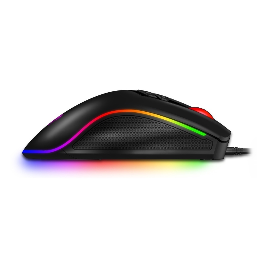 CONNECT IT CMO-3591-BK - Rato para jogos LED RGB com fios 500-7200 DPI preto