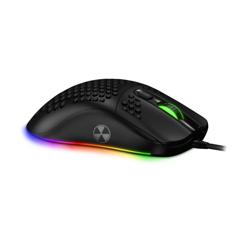 CONNECT IT CMO-5511-BK -Rato para jogos LED RGB com fios 200-12800 DPI preto