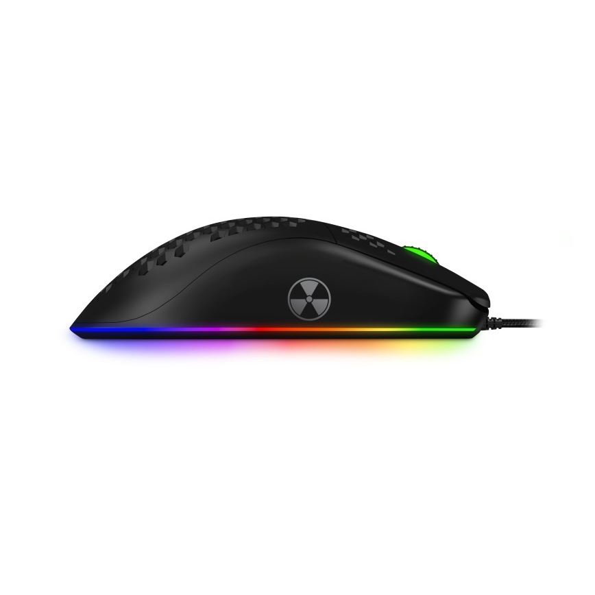 CONNECT IT CMO-5511-BK -Rato para jogos LED RGB com fios 200-12800 DPI preto