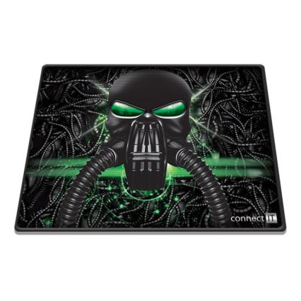 CONNECT IT CMP-1100-SM - Tapete para o rato 32x24,5 cm preto/verde