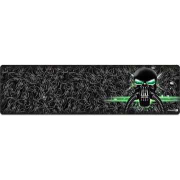 CONNECT IT CMP-1110-LG - Tapete para teclado e rato 88,6x24,5 cm preto/verde
