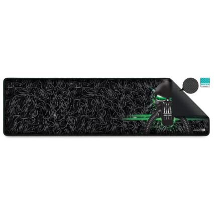 CONNECT IT CMP-1110-LG - Tapete para teclado e rato 88,6x24,5 cm preto/verde