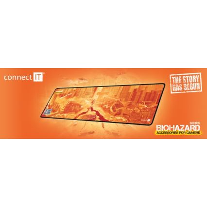 CONNECT IT CMP-1140-LG - Tapete para teclado e rato 88,6x24,5 cm laranja