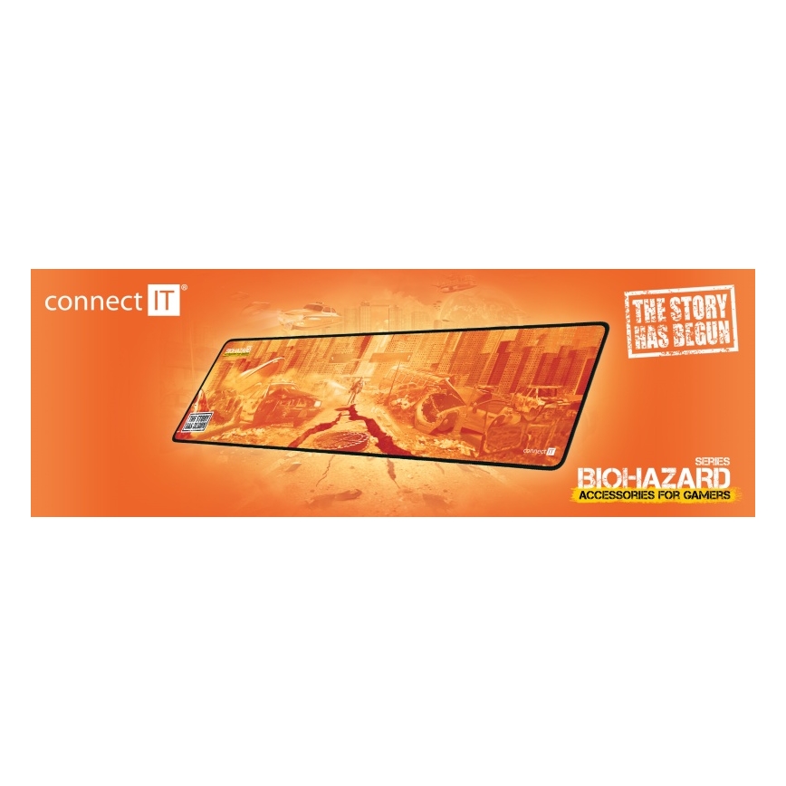 CONNECT IT CMP-1140-LG - Tapete para teclado e rato 88,6x24,5 cm laranja