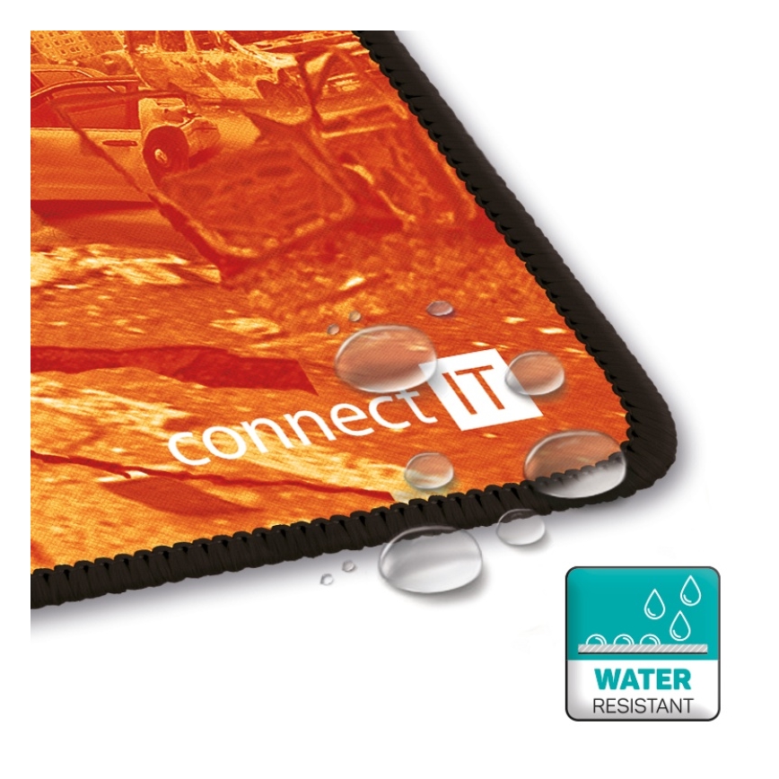 CONNECT IT CMP-1140-LG - Tapete para teclado e rato 88,6x24,5 cm laranja