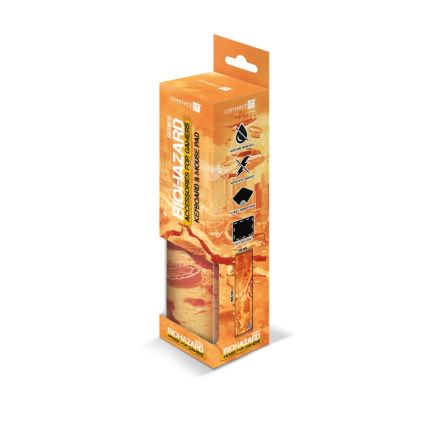 CONNECT IT CMP-1140-LG - Tapete para teclado e rato 88,6x24,5 cm laranja