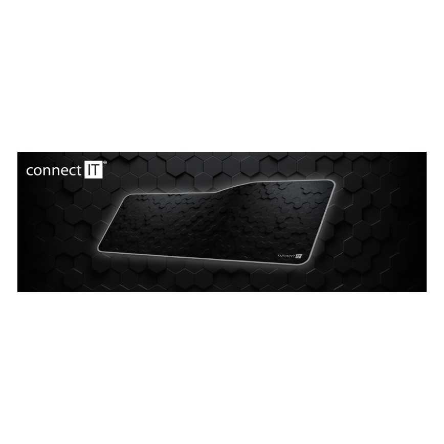 CONNECT IT CMP-2000-XL - Tapete para teclado e rato 79,5x34,5 cm preto