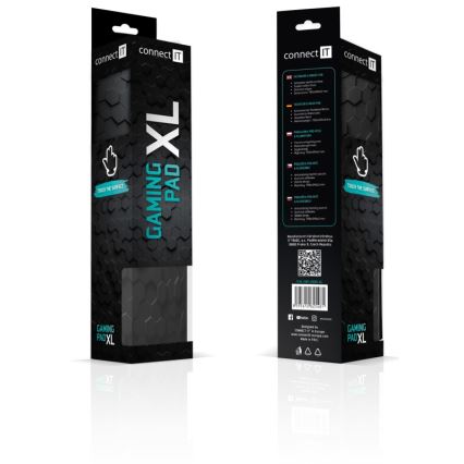 CONNECT IT CMP-2000-XL - Tapete para teclado e rato 79,5x34,5 cm preto
