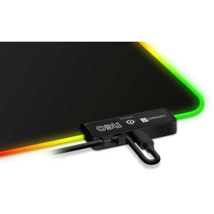 CONNECT IT CMP-3100-SM - Tapete de rato gaming LED RGB32x24,5 cm preto