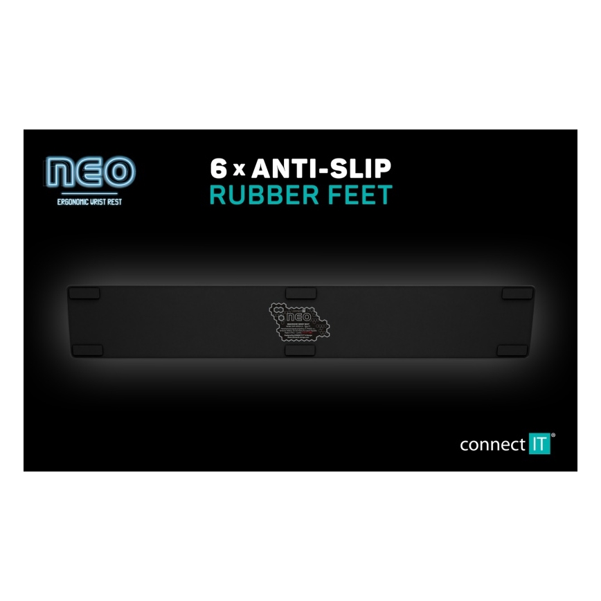 CONNECT IT CMP-3590-LG - Tapete ergonómico para teclado preto