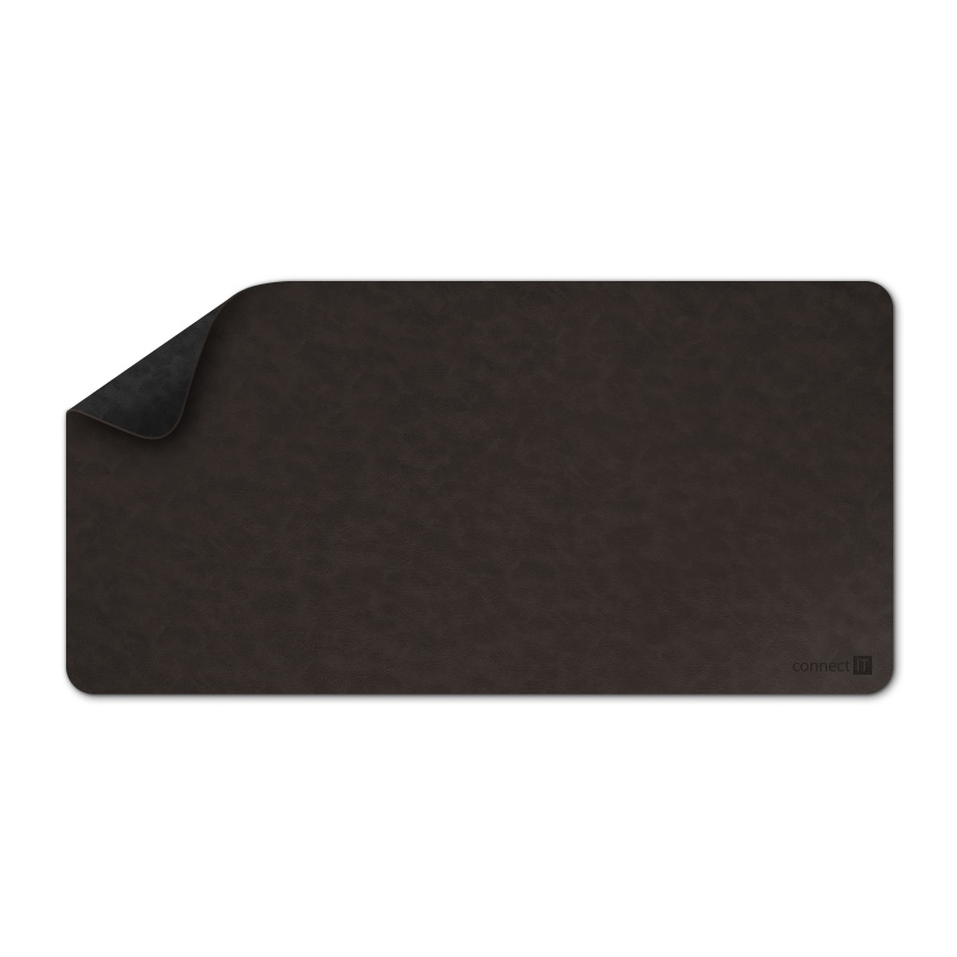 CONNECT IT CMP-4030-LG - Tapete reversível para teclado e rato 90x40 cm preto/castanho