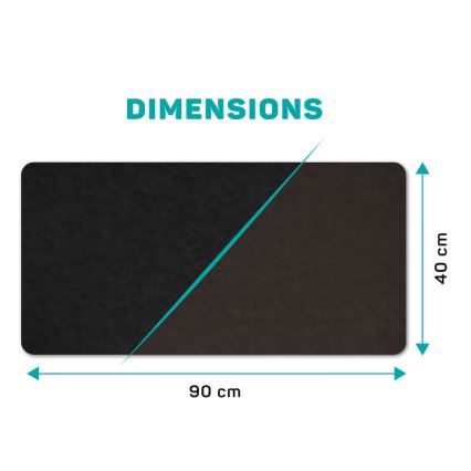 CONNECT IT CMP-4030-LG - Tapete reversível para teclado e rato 90x40 cm preto/castanho