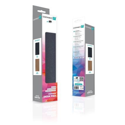 CONNECT IT CMP-4040-LG - Tapete reversível para teclado e rato 90x40 cm azul/castanho
