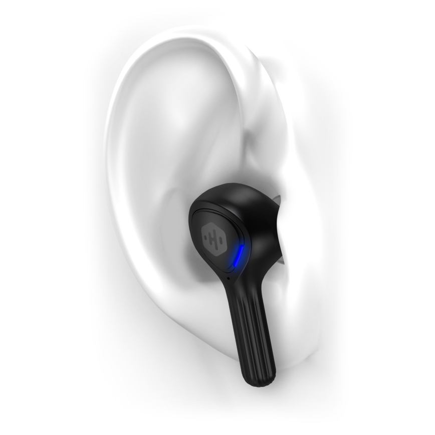 CONNECT IT HEP-5300-BK - Sem fios earphones com um microfone 300 mAh preto