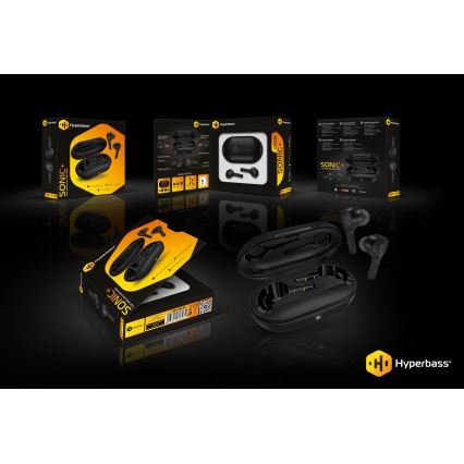 CONNECT IT HEP-5300-BK - Sem fios earphones com um microfone 300 mAh preto