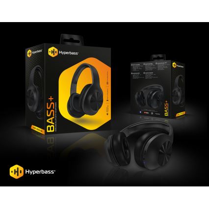 CONNECT IT HHP-3010-BK - Auscultadores sem fios com um microfone 500 mAh preto