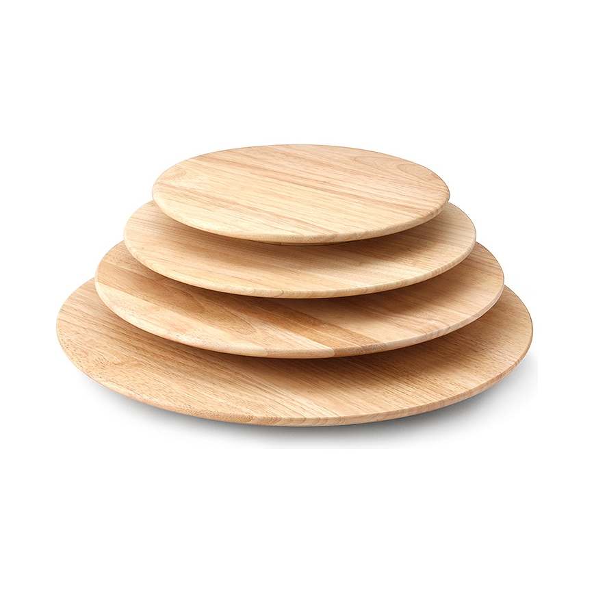 Continenta C3013 - Bandeja giratória 35x3,5 cm borracha de figueira
