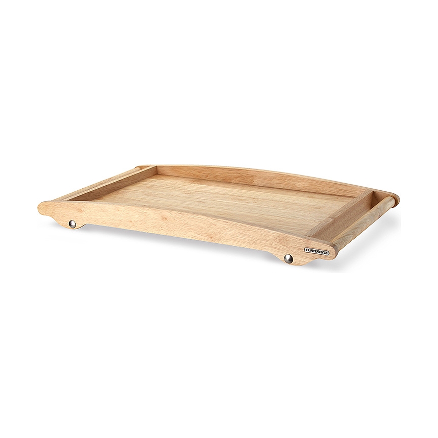 Continenta C3061 - Tabuleiro para cama 61x35 cm borracha figueira