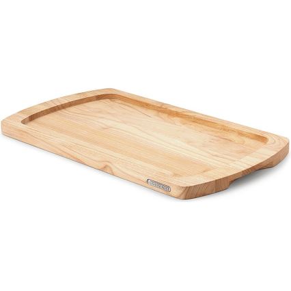 Continenta C3078 - Tábua de cortar pão de cozinha 45x26 cm borracha de figueira