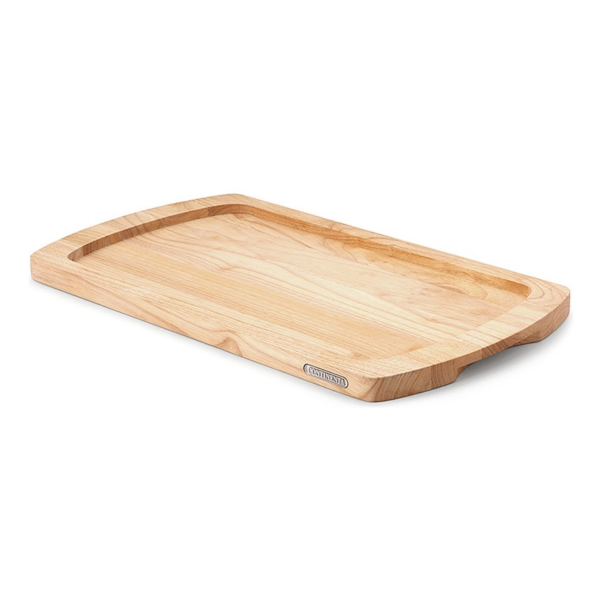 Continenta C3078 - Tábua de cortar pão de cozinha 45x26 cm borracha de figueira