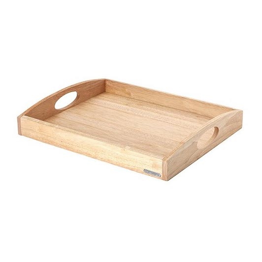 Continenta C3104 - Tabuleiro de serviço 44x35 cm  borracha de figueira