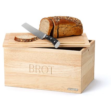 Continenta C3141 - Caixa de pão 34,5x23 cm borracha de figueira