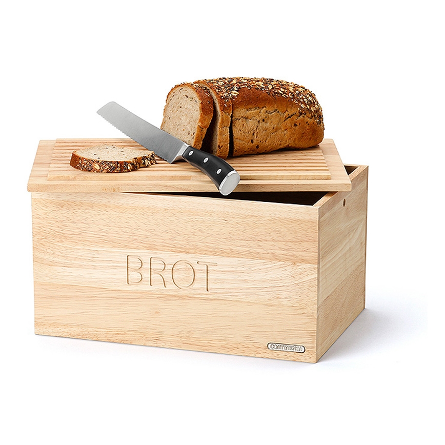 Continenta C3141 - Caixa de pão 34,5x23 cm borracha de figueira