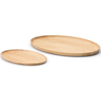 Continenta C3285 - Bandeja de serviço 36,5x25 cm borracha de figueira