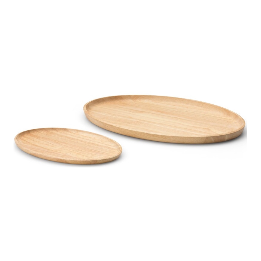 Continenta C3285 - Bandeja de serviço 36,5x25 cm borracha de figueira