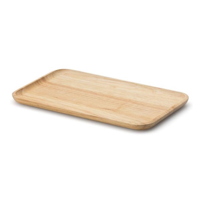 Continenta C3287 - Tabuleiro de servir 34x21 cm de borracha de figueira